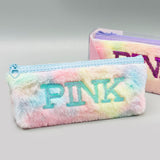 Fluffy Pencil Pouch Geometry For Kids