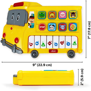 Musical Learning School Bus Toy With Lights and Music For Kids Learning and Play