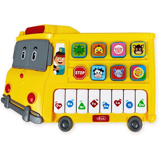 Musical Learning School Bus Toy With Lights and Music For Kids Learning and Play