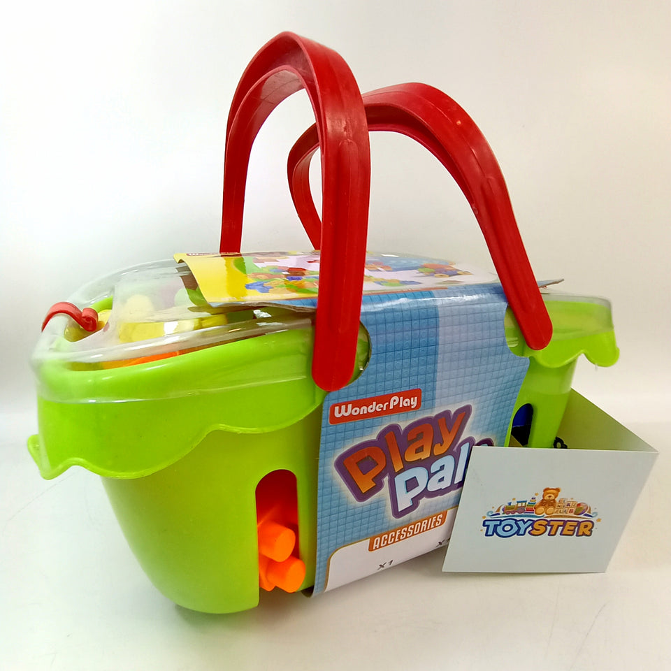 Stackable Toys Building Blocks Bucket For Toddlers