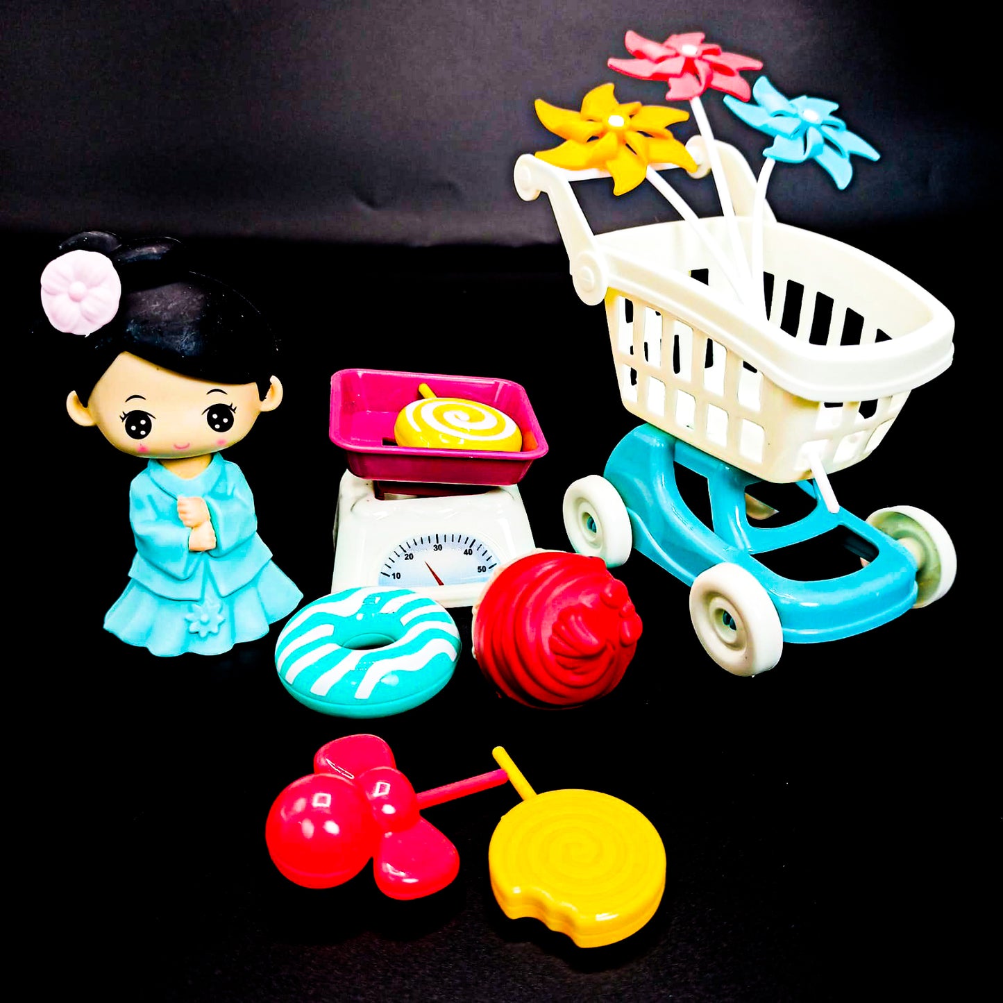 Cute Candy Maker Toy with Doll and Shopping Basket For Kids – Toyster