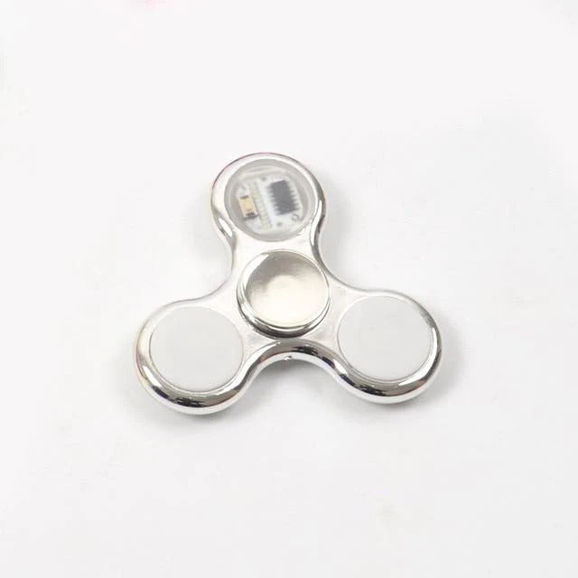 Silver Fidget Spinner Modern Cool Toy For Kids