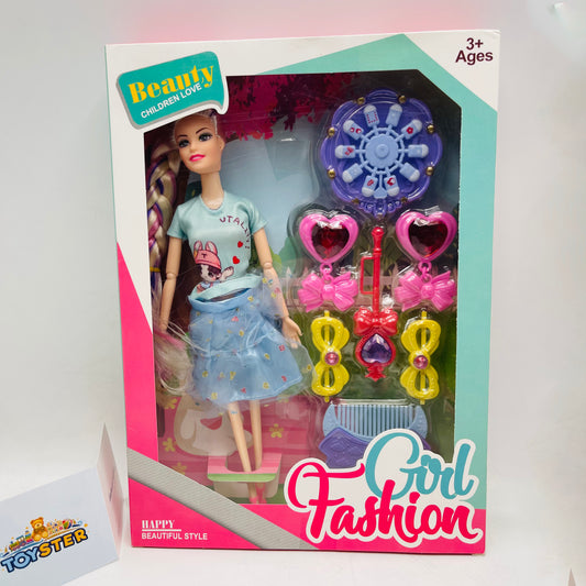 Lovely Sweet Girl Barbie Doll Sets In Multicolor For Kid Gifts