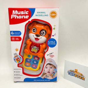 Musical Animal Face Mobile Phone For Kids And Toddlers Entertaining