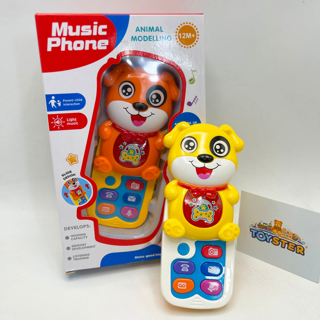 Musical Animal Face Mobile Phone For Kids And Toddlers Entertaining