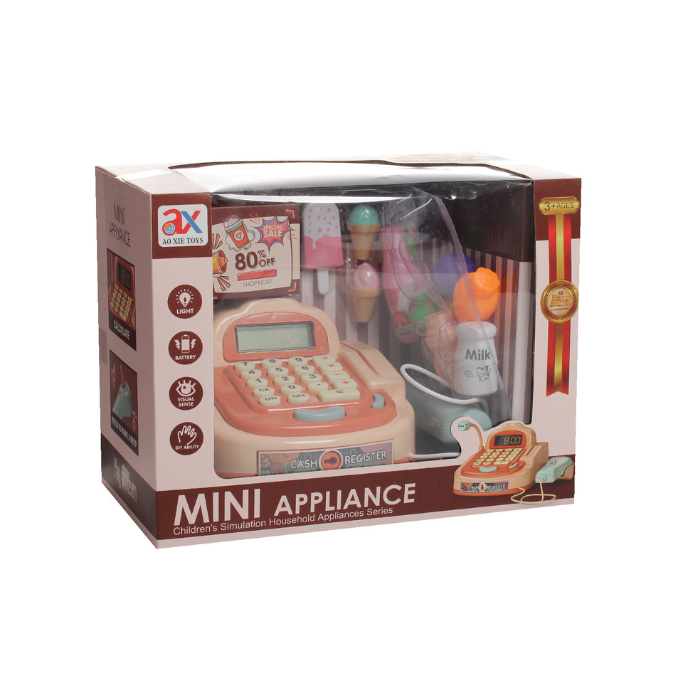 Battery Operated Mini Cash Register With Multiple Accessories & Roleplay Functions